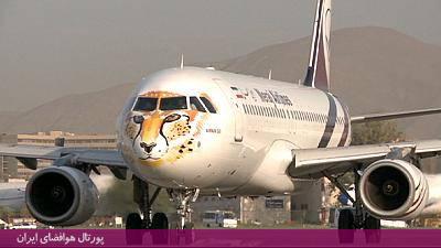 نقش یوزپلنگ ایرانی بر روی هواپیما