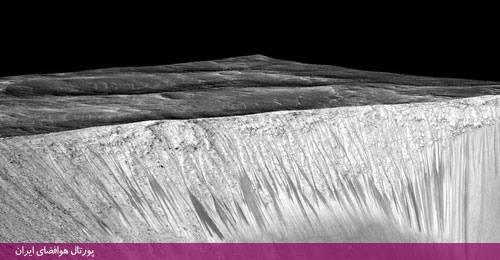 تصاویری که ناسا از وجود آب در مریخ منتشر کرد