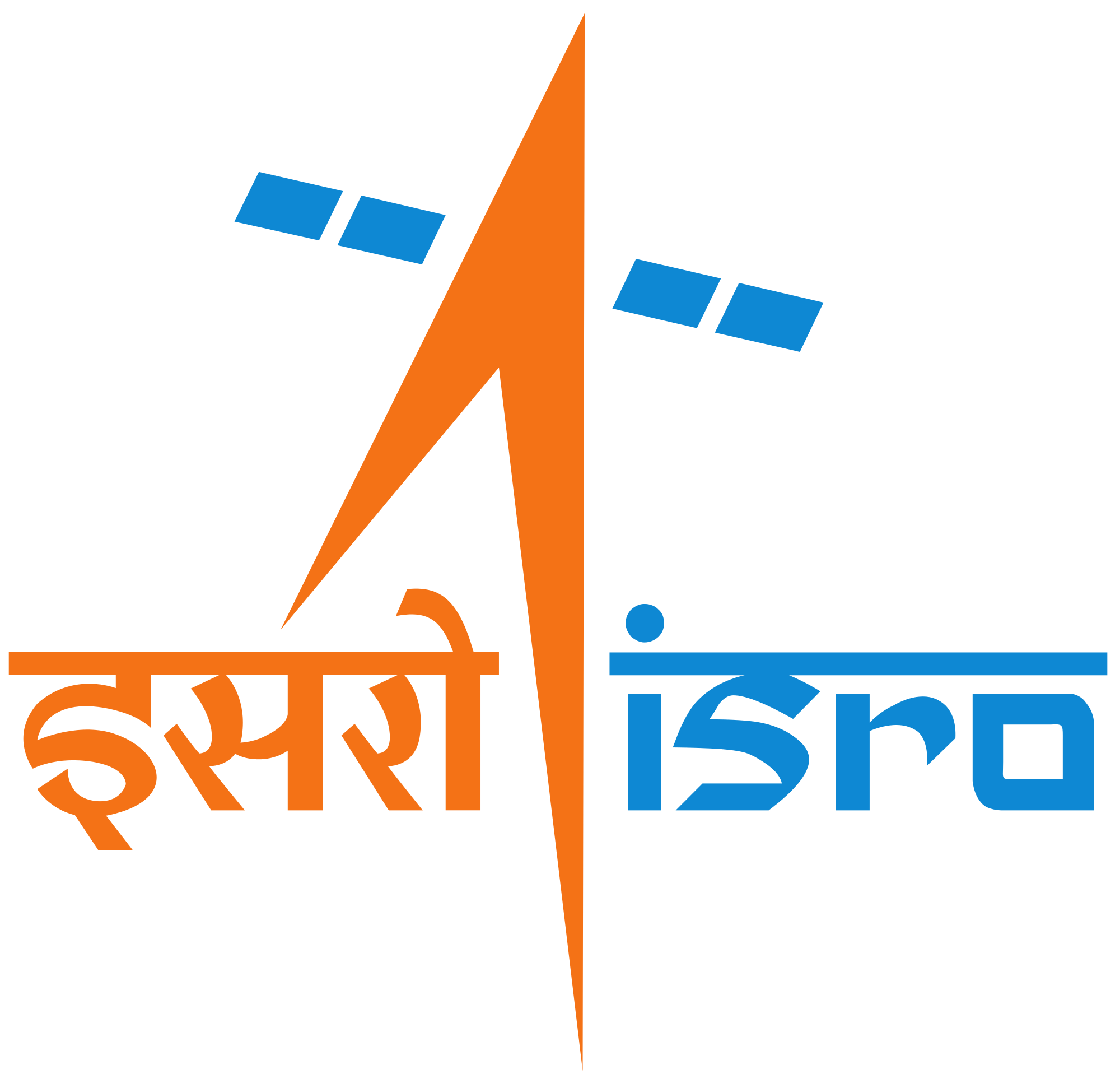 آرم (لوگو) سازمان پژوهش‌های فضایی هند، ایسرو (ISRO)