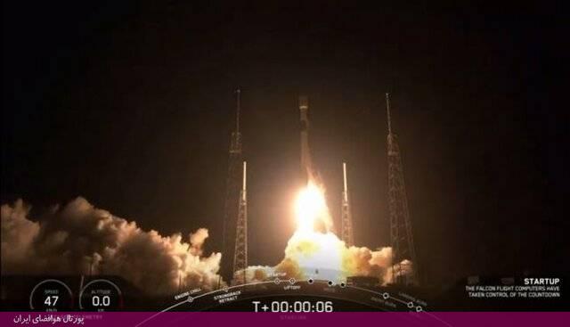 پرتاب همزمان 60 ماهواره به فضا؛ ارسال نخستین مجموعه از ماهواره‌های اینترنتی «استارلینک» شرکت اسپیس‌ایکس