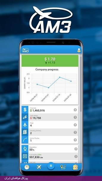 با اپلیکیشن «Airline Manager 3» شرکت هواپیمایی خود را ایجاد و مدیریت کنید!