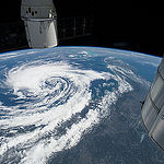 ISS043E182261 (05/08/2015) --- This image of Tropical Storm Anna taken from the International Space Station displays the view looking south-southeastward from western Virginia towards storm about 200 miles east of Savannah, Georgia, Bahamas and Florida in the distance. Expedition 43 NASA astronaut Scott Kelly and his crewmates captured many images of the Earth showing the storms progression onto the Carolina