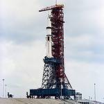 An Overall View of Pad B, Launch Complex 39, Kennedy Space Center