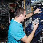 Cosmonaut Sergey Ryazanskiy in Zvezda Service Module