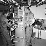 Astronaut Robert Crippen and Dr. William Thornton