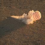 The Soyuz TMA-09M Lands Southeast of the town of Zhezkazgan, Kazakhstan