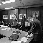 NASA officials and Members of the Presidential Commission