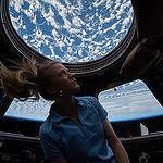 Station Astronaut Karen Nyberg in Cupola