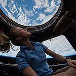 Station Astronaut Karen Nyberg in Cupola