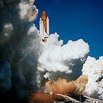 Space Shuttle Challenger Lifts Off