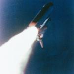 Space Shuttle Challenger Lifts Off