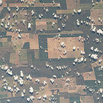 ISS043E227213 (05/20/2015) --- Earth observation of South America from the International Space Station on May 20, 2015. NASA astronaut Terry Virts tweeted this image with the remark of: "Farm fields in central #Brazil #SouthAmerica".
