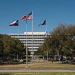 JSC2013E080242 (09/10/2013) --- This is Building 1, at the Johnson Space Center, Houston Texas. Photo credit NASA, Bill Stafford.