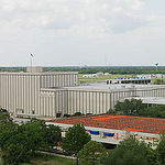 Bldg. 30 Aerial with Chris Kraft Sign